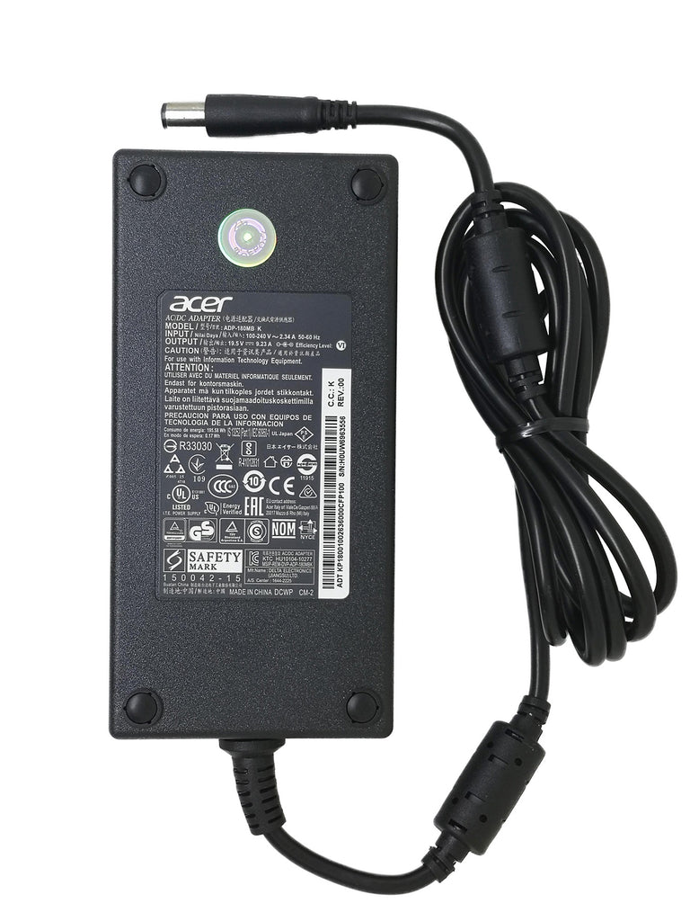 Acer 180W 7.4x5.0 mm AC Adapter สายชาร์จ Acer อแดปเตอร์